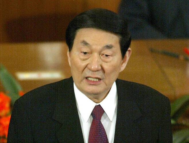주룽지 중국 전 총리. 연합뉴스