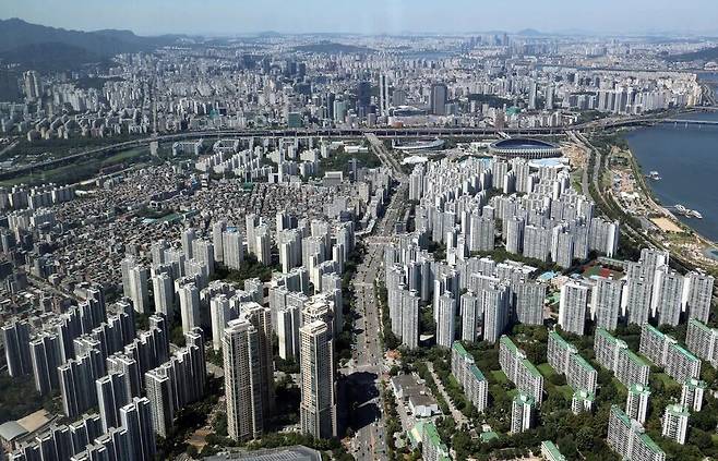 서울 송파·강남·서초 일대 아파트 단지 모습. 연합뉴스