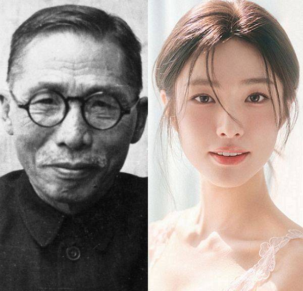 독립 운동가 백범 김구(사진 왼쪽)·배우 하영.ⓒ공훈전자사료관, 비스터스엔터테인먼트 제공