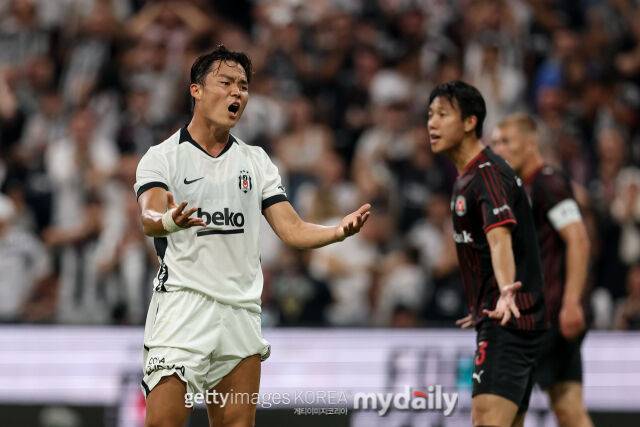 베식타스의 오현규가 미트윌란과의 2026-27시즌 UEFA 유로파리그 2차예선 1차전에 출전했다./게티이미지코리아