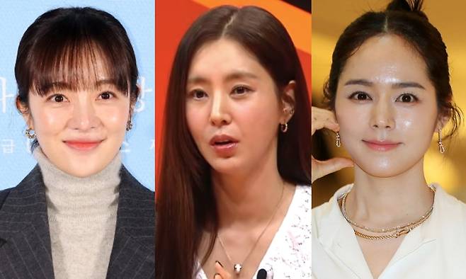 (왼쪽부터) 황보라, 한채아, 한가인. 뉴스1·SBS·뉴시스