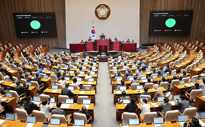 7월 본회의 모습. 연합뉴스