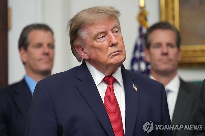 도널드 트럼프 미 대통령 [AP=연합뉴스자료사진 재판메 및 DB 금지]