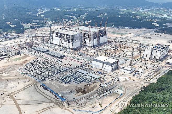 경기 용인시 용인반도체클러스터 일반산업단지 공사현장의 모습. [연합뉴스 자료사진]