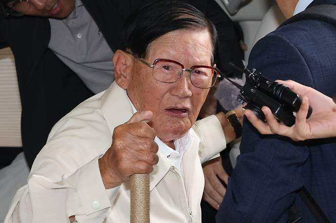이만희 신천지 총회장 소환 조사. 연합뉴스