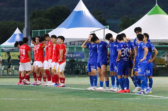 ▲ 무려 30명이 승부차기에 나섰던 중앙대-홍익대전. ⓒ한국대학축구연맹