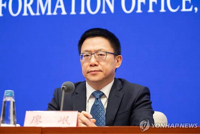 중국 재정부 부부장 랴오민 [EPA=연합뉴스 자료사진. 재판매 및 DB 금지]