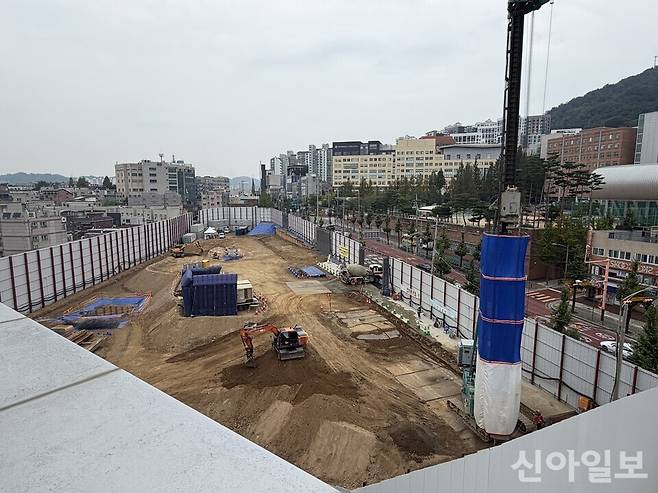 지난 20일 서울 서대문구 '쌍용 더 플래티넘 서대문' 사업지. [사진=양지영 기자]