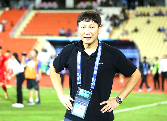 김상식 베트남 축구대표팀 감독.   베트남 축구협회 페이스북 캡처