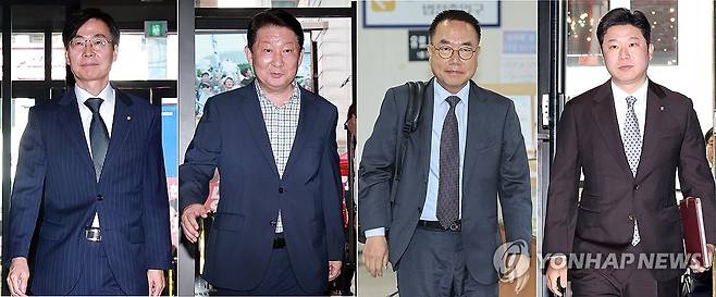 국민의힘 현역 의원 4인에 '당원권 정지' 중징계 (서울=연합뉴스) 국민의힘 중앙윤리위원회가 20일 징계 심사 대상에 오른 6선 조경태(왼쪽부터)·재선 권영진·서범수·초선 진종오 의원 등 현역 의원 4인에 대해 '당원권 정지' 징계를 결정했다. 이들 가운데 조경태(2년 6개월), 진종오(2년), 권영진(1년 6개월) 의원 3명은 1년 8개월 남은 2028년 4월 총선에 사실상 국민의힘 후보로 출마할 수 없게 되는 '중징계'를 받게 됐다. 서범수 의원은 당원권 정지 10개월 처분을 받았다. 2026.8.20 [연합뉴스 자료사진] photo@yna.co.kr