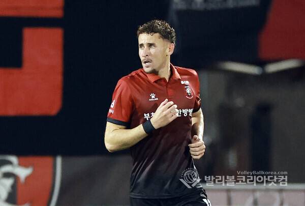 '1골 1도움' 부천FC 갈레고, 23라운드 MVP 선정.(사진=김경수 기자/ 발리볼코리아닷컴/ 2026.8.16)