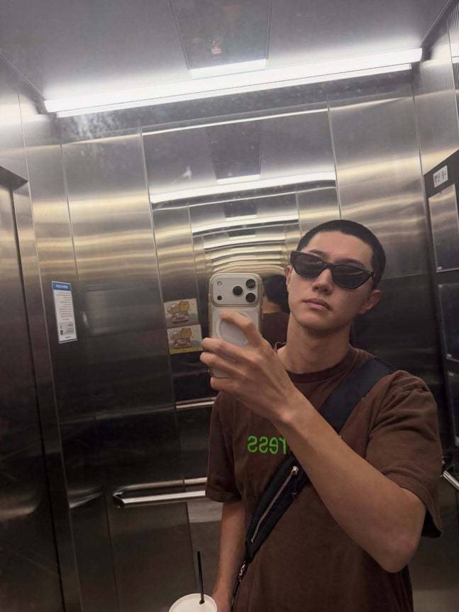 곽동연, 검은 삭발로 오늘 입대 (사진: sns)
