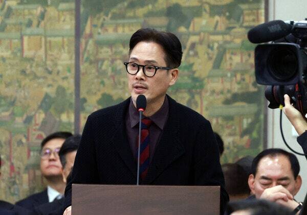 뮤지컬 배우 남경주가 2025년 10월29일 서울 여의도 국회에서 열린 문화체육관광위원회의 문화체육관광부·국가유산청 등 종합감사에서 의원 질의에 답하고 있다. 뉴시스