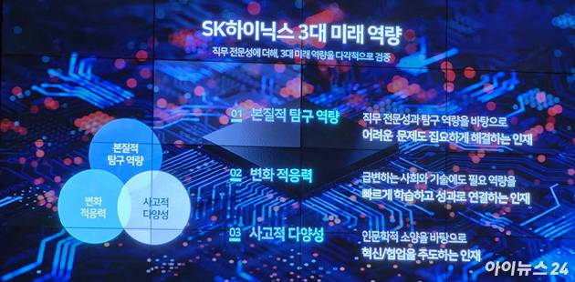 SK하이닉스가 제시한 3대 미래 역량. [사진=황세웅 기자]
