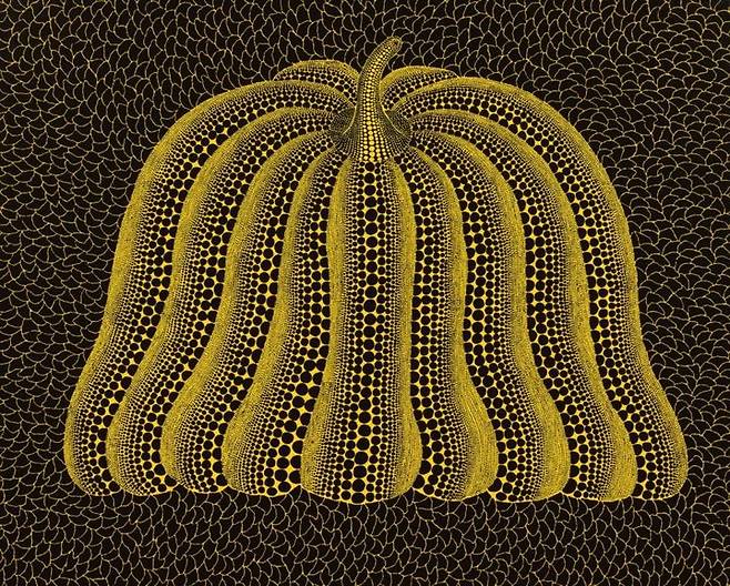 서울옥션에 95억원에 출품된 야요이 쿠사마, Pumpkin (MBOK), 2015 Acrylic on canvas, 130 x 160 cm *재판매 및 DB 금지