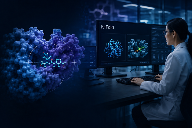 차세대 바이오 AI 모델 ‘K-Fold’(AI 생성 이미지).[KAIST 제공]
