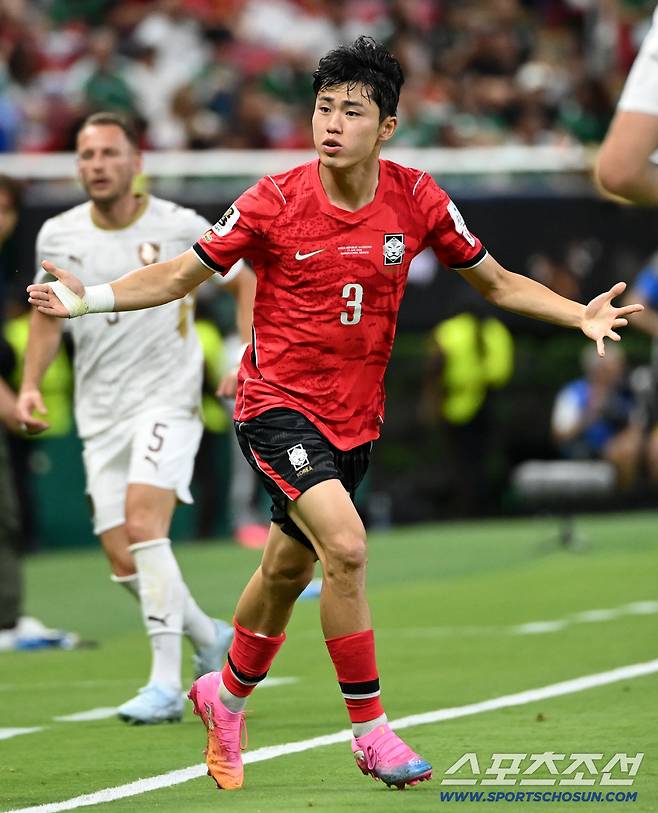 12일(한국시각) 멕시코 과달라하라 사포판의 에스타디오 과달라하라에서 열린 2026 북중미월드컵 대한민국과 체코의 경기. 경기를 펼치는 이기혁의 모습. 사포판(멕시코)=허상욱 기자wook@sportschosun.com/2026.06.12/