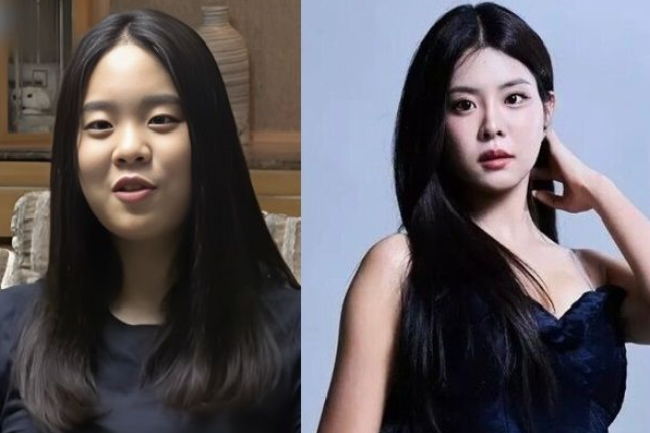 우지원의 딸 우서윤이 16살이던 2018년 tvN ‘둥지탈출3’ 출연 모습(왼쪽)과 현재 모습. [tvN·우서윤 SNS]