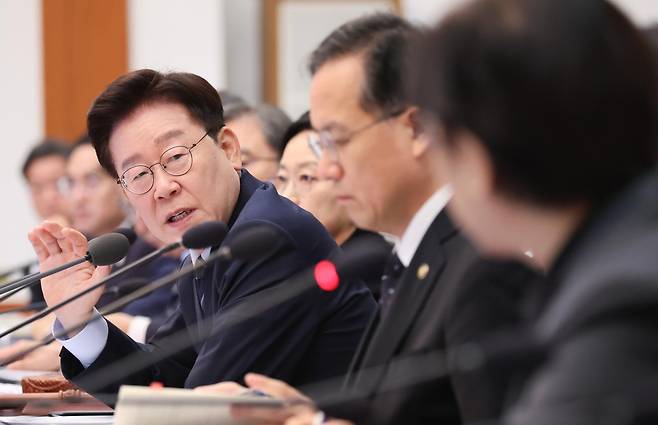 이재명 대통령이 1일 청와대에서 열린 국무회의에서 발언하고 있다. 2026.9.1 뉴스1