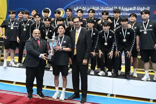 사진 제11회 아시아남자청소년핸드볼선수권대회 동메달을 따낸 한국 선수들, 사진 출처=아시아핸드볼연맹