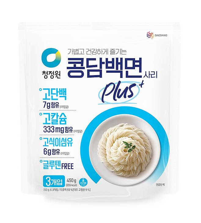 ▲대상 청정원, 3高로 영양 높인 '콩담백면 플러스' 선봬