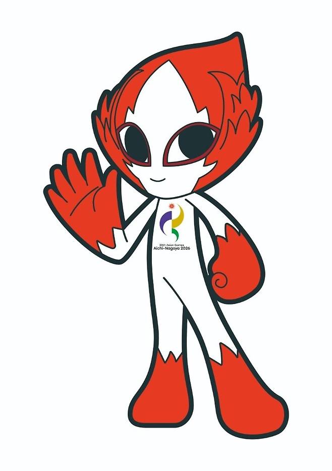 2026 아이치·나고야 아시안게임 공식 마스코트 호노혼. 대회조직위원회 공식 누리집 길무리