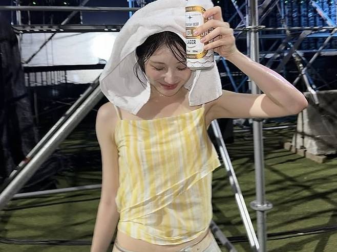 이채연 야외 행사장 모습