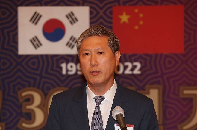 노재헌 주중 대사. 김상선 기자