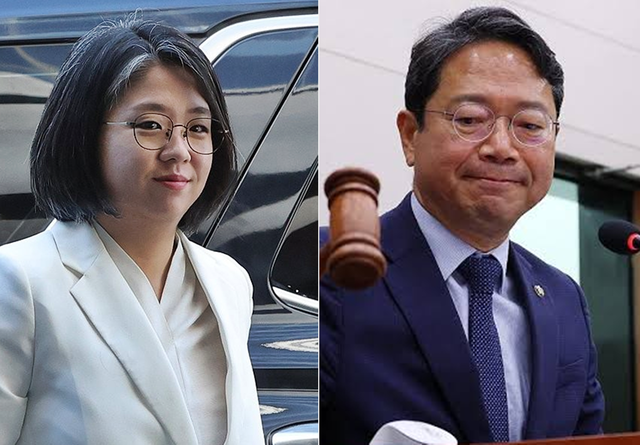 왼쪽부터 용혜인 성평등가족부 장관 후보자, 김승원 법무부 장관 후보자. [연합뉴스 사진 갈무리]