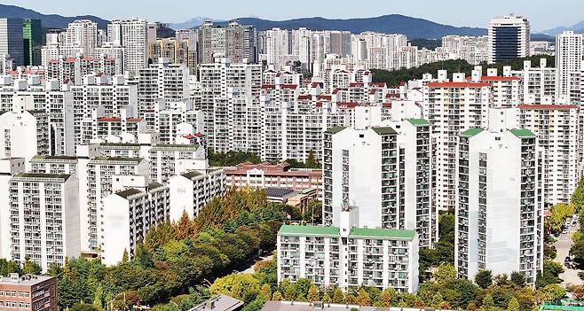 경기도 성남시 분당구 일대 아파트단지 모습. 연합뉴스