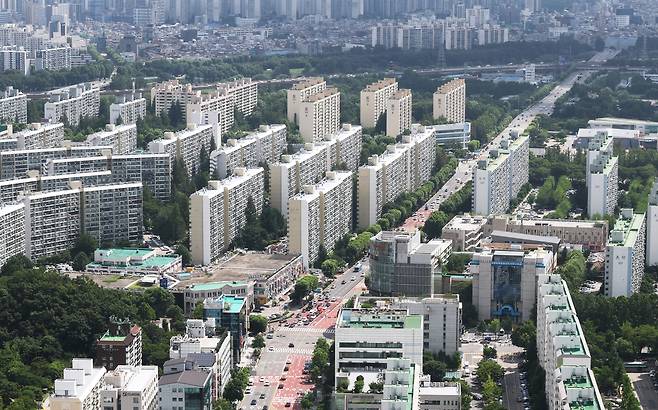 서울 강남구 은마아파트 일대 전경. 연합뉴스