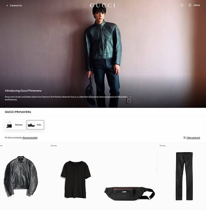 "JIN = O Catalisador Único para Esgotamento Ultrarrápido" Campanha de Jin do BTS para a Gucci Esgota em Foco... Paris Select Book
