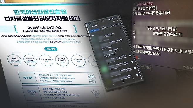디지털 성범죄(CG) [연합뉴스TV 제공]