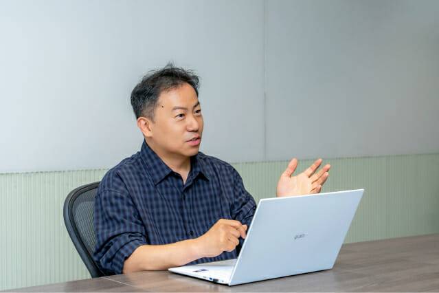 백계만 여기어때 최고정보보호책임자(CISO)가 지디넷코리아와 인터뷰를 하고 있다. (사진=여기어때)
