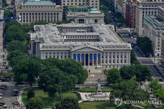 미국 재무부 건물 [로이터 연합뉴스 자료사진. 재판매 및 DB 금지]
