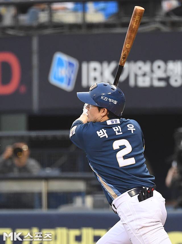 박민우는 12일 두산전에서 소중한 적시타를 쳤다. 사진=천정환 기자