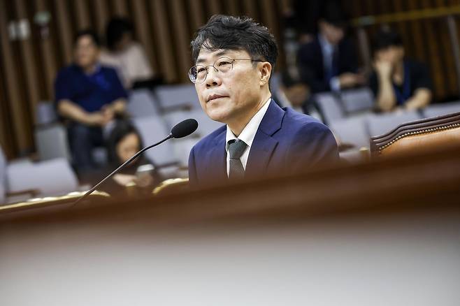 김성수 대법관 후보자가 14일 서울 여의도 국회에서 열린 대법관(김성수)임명동의에관한인사청문특별위원회 전체회의에서 의원 질문에 답하고 있다. 2026.09.14. 뉴시스