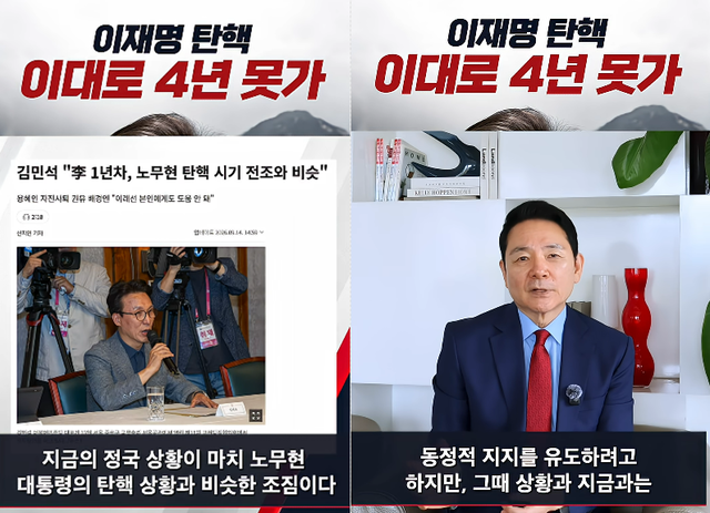 김대중(DJ) 정부 청와대 초대 국정상황실장, 새천년민주당 제16대 국회의원을 지낸 장성민 국민의힘 전 의원이 14일 유튜브를 통해 김민석 더불어민주당 당대표가 추미애 경기도지사를 겨냥한 ‘노무현 전 대통령 탄핵 전조’ 언급 등에 관해 평론했다. 그는 16대 국회 전반기에 총선 선거사무장의 선거법위반 벌금형으로 직을 상실해, 노 전 대통령 탄핵소추가 이뤄졌던 2004년 초기엔 현역 의원이 아니었다. [유튜브 채널 ‘장성민’ 영상 갈무리]