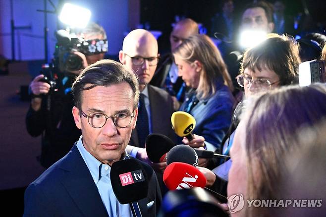 울프 크리스테르손 스웨덴 총리 [AFP 연합뉴스. 재판매 및 DB 금지]