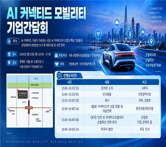 AI 커넥티드 모빌리티 기업 간담회 [인천시 제공. 재판매 및 DB 금지]