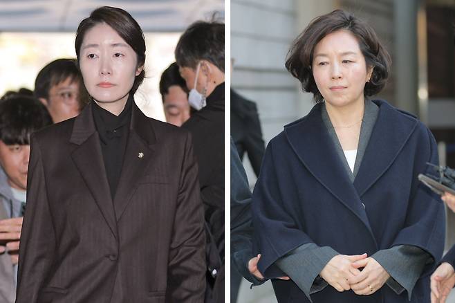 '1억 공천헌금 의혹' 김경 전 시의원-강선우 의원 영장실질심사 출석. 연합뉴스