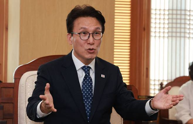더불어민주당 김민석 대표. 연합뉴스