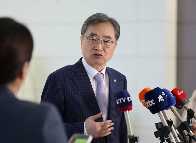 ▲출국하는 조현 외교부 장관 [연합뉴스]