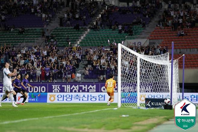 FC안양 김정훈 골키퍼. 프로축구연맹 제공