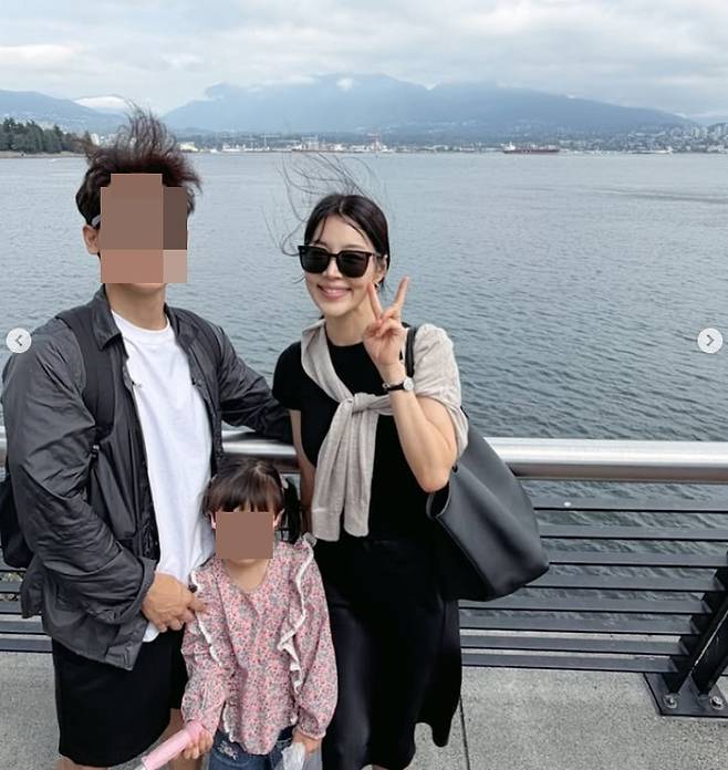 /사진=한지혜 개인계정. (비연예인 아이와 가족 얼굴은 모자이크로 처리했습니다)