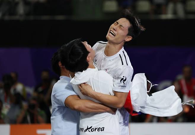 이준석 결승전 경기 장면