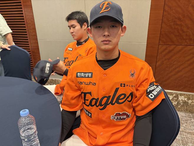 1라운드 전체 9순위로 한화 이글스에 입단한 민주홍. 잠실=김수민 기자