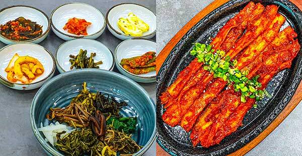 청포도 식당의 산채비빔밥과 더덕구이. &nbsp;주인이 직접 채취하거나 재배한 제철 채소류로 인공조미료를 쓰지 않고 담백하게 만든다. 가성비 높은 건강식이다.