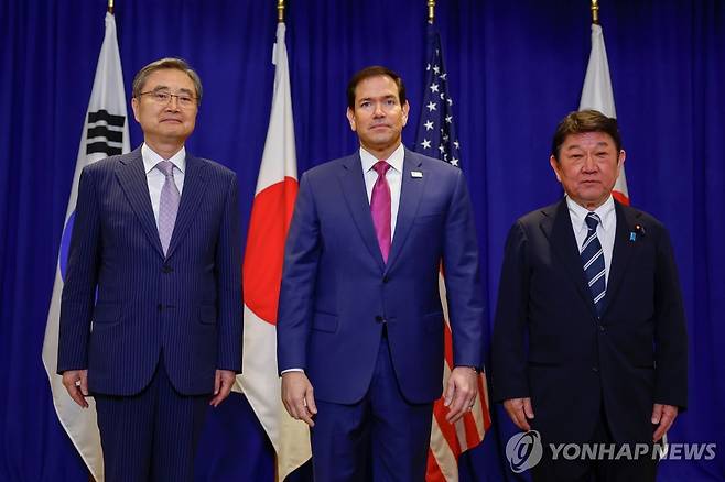 한미일 외교장관 회담 [AP=연합뉴스. 재판매 및 DB 금지]
