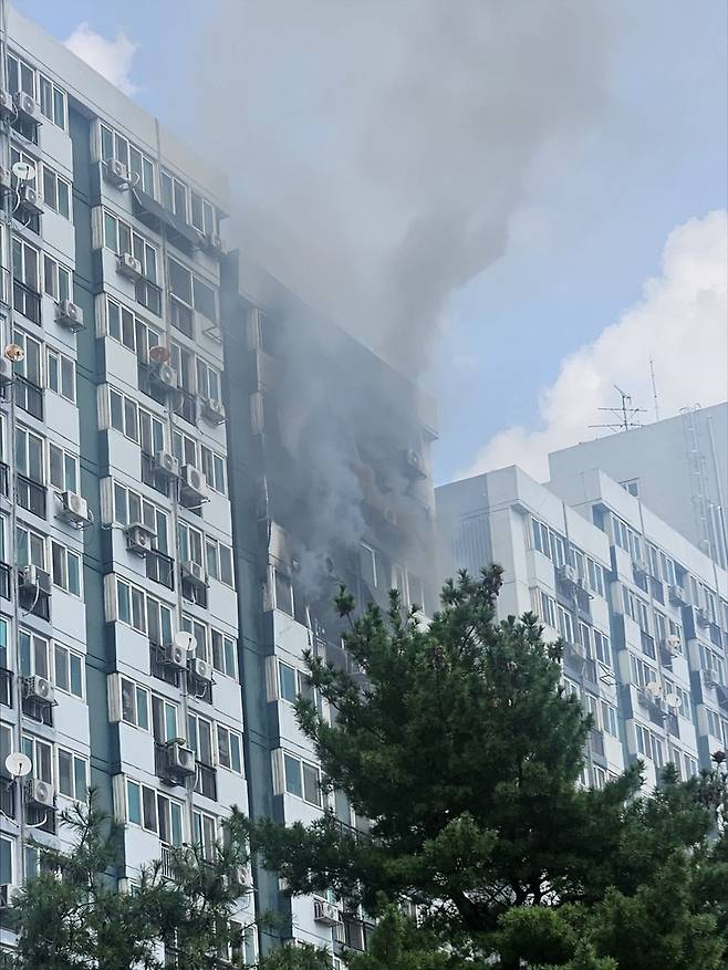 강남 수서6단지 아파트 화재 / 사진=연합뉴스
